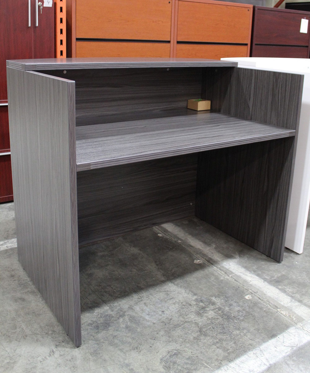 Office Star Napa 48" Reception Desk Shell, "Slate Gray" Laber's Furniture