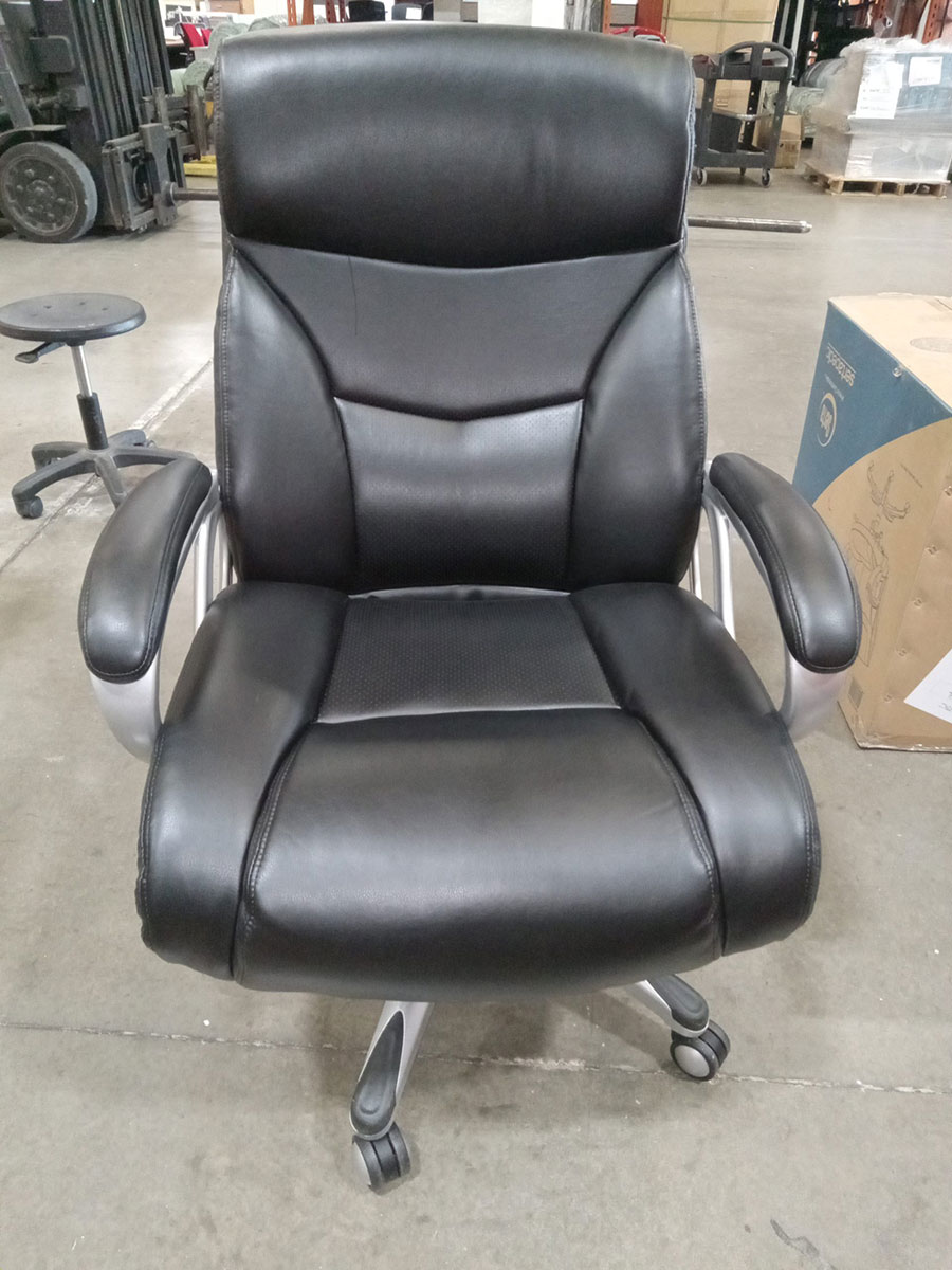 Hon Sadie Big & Tall Leather Executive High back Office Chair "Black
