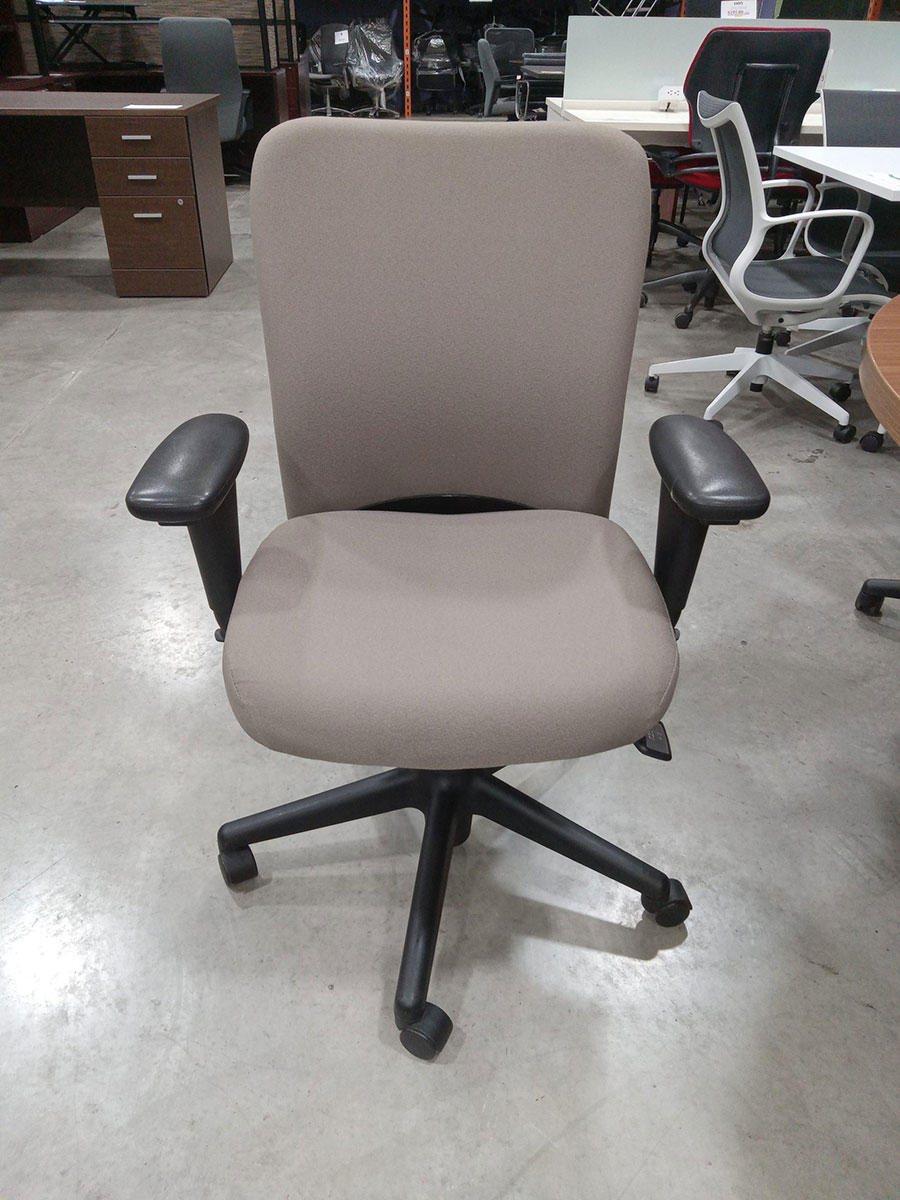 Haworth Look Chair with Adjustable Arms "Black/Sand" Laber's Furniture